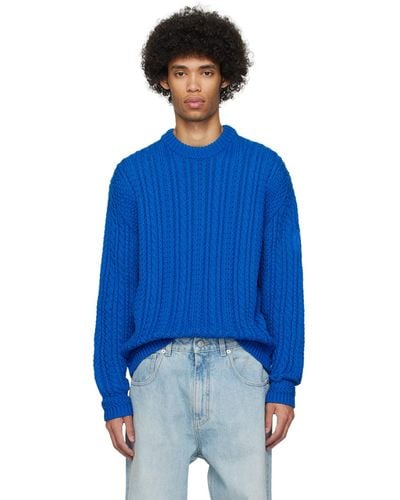 Bally Blue Embroidered Jumper