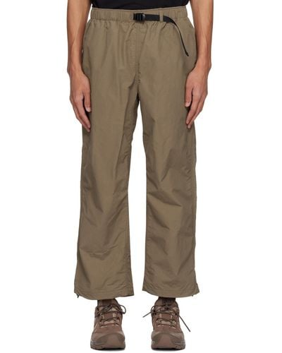 Goldwin Win Taupe Wind Light Trousers - Natural