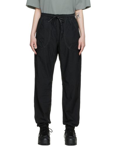 and wander Organic Cotton Trousers - Black