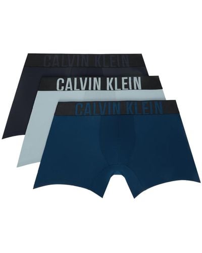 Calvin Klein マルチカラー ボクサー 3枚セット - ブルー