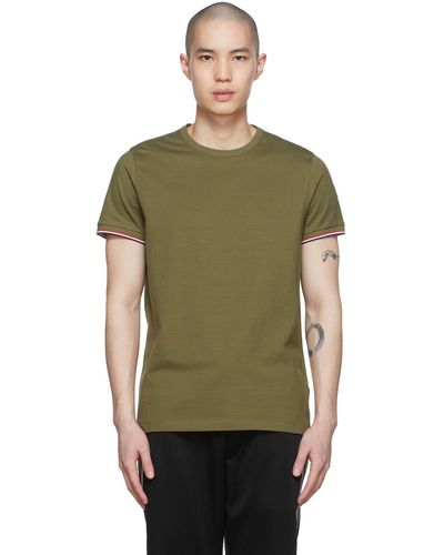 Moncler T-shirt vert en coton
