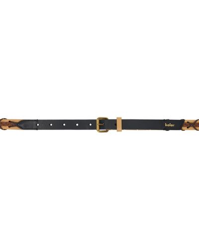 Kolor Leather Belt - Black