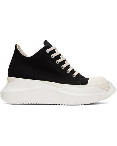 Rick Owens Abstract Low Trainers - Black
