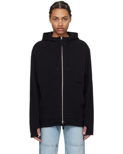 Helmut Lang Black Zip-up Hoodie