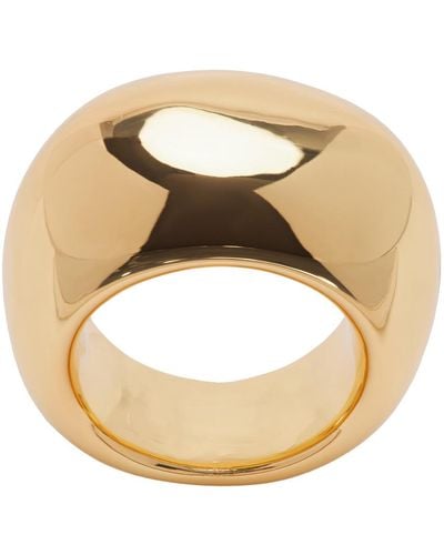 Anine Bing Bold Dome Ring - Metallic