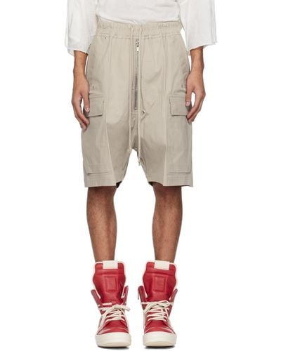 Rick Owens Off-white Cargobela Shorts - Multicolour