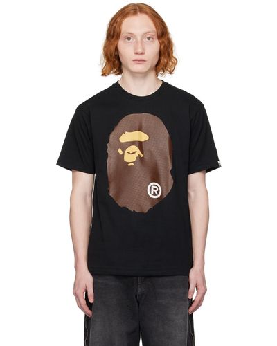 A Bathing Ape T-shirt noir à logos