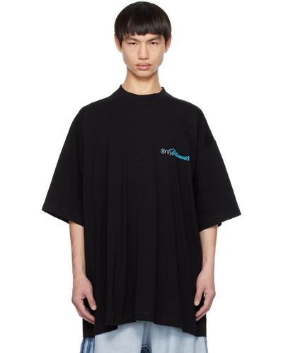 Vetements ロゴプリント Tシャツ - ブラック