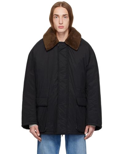 Amomento Detachable Collar Jacket - Black