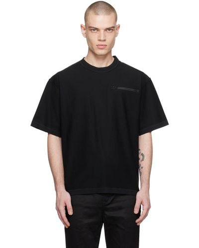 Sacai Black Inverted Seam T-shirt
