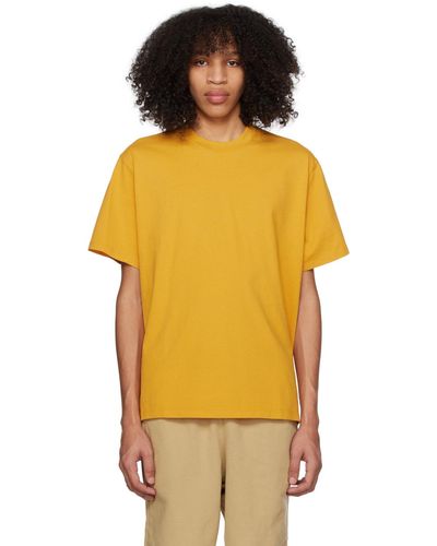 Levi's T-shirt jaune à col ras du cou - Orange