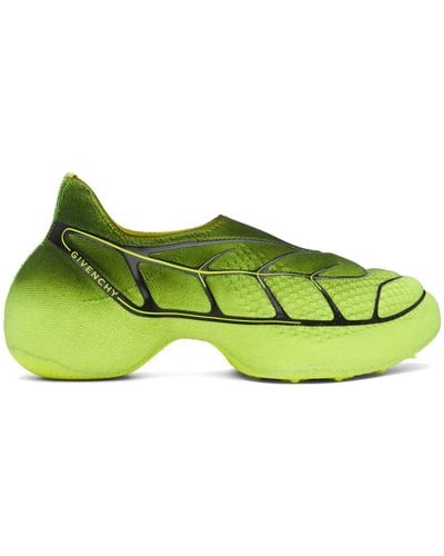 Givenchy Yellow & Black Tk-360+ Trainers - Green
