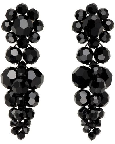 Simone Rocha Black Small Cluster Drip Earrings