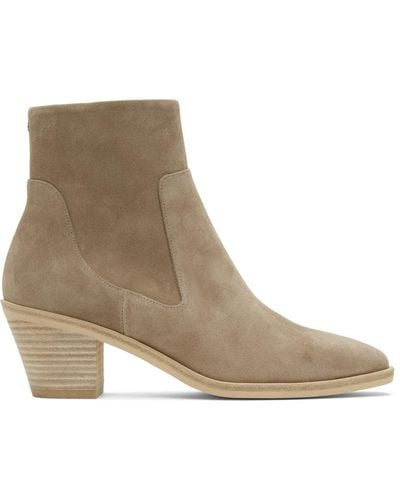 Rag & Bone Axel Mid Boot - Suede Ankle Boot - Gray
