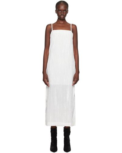 Loulou Studio White Etinas Maxi Dress - Black