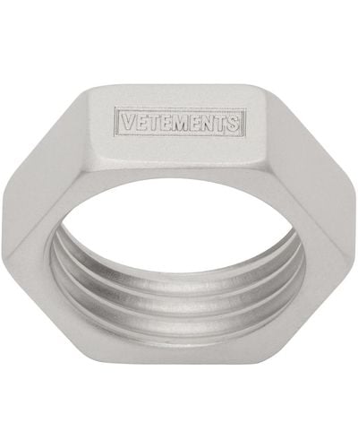 Vetements Thin Nut Ring - Metallic