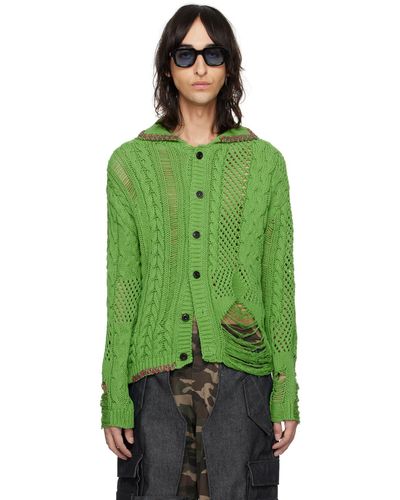 ANDERSSON BELL Cardigan sauvage vert