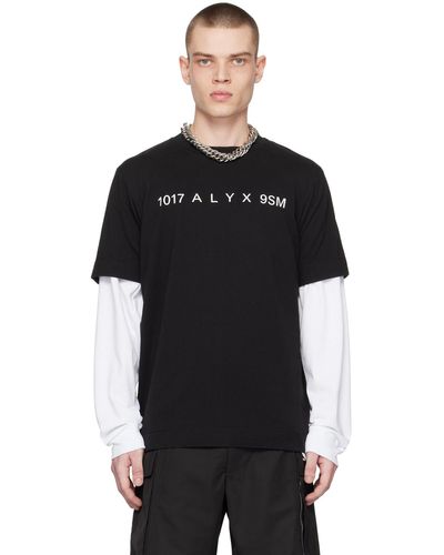 1017 ALYX 9SM ロゴプリント Tシャツ - ブラック