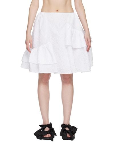 Cecilie Bahnsen Vanilla Miniskirt - White