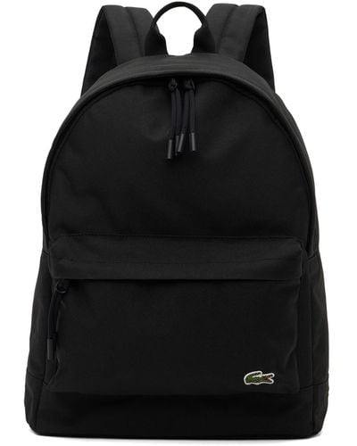 Lacoste Polyester Backpack - Black