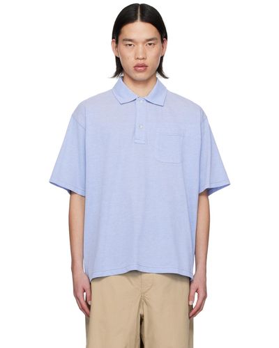 Engineered Garments Two-Button Polo - Blue