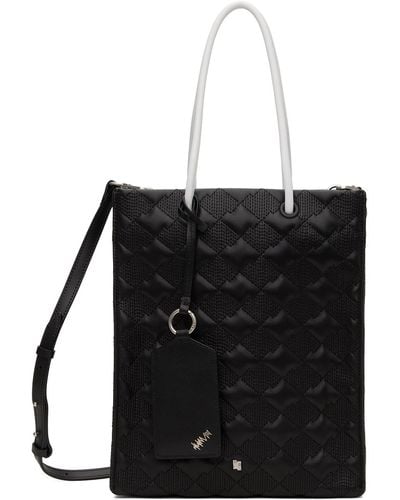 Adererror Quilted Shopper Tote - Black