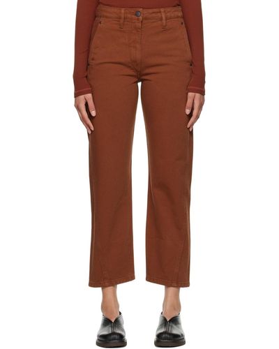 Lemaire Twisted Jeans - Brown