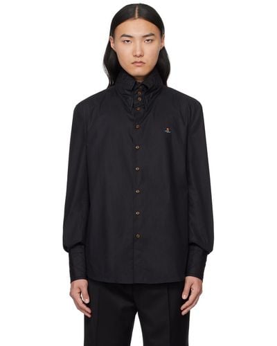 Vivienne Westwood Big Collar シャツ - ブラック