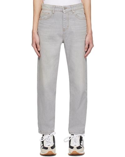 Ami Paris Gray Tapered Jeans - Multicolor