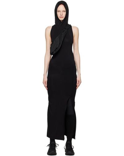 Post Archive Faction PAF 6.0 Hooded Midi Dress - Black
