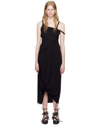 OTTOLINGER Multi-strap Midi Dress - Black