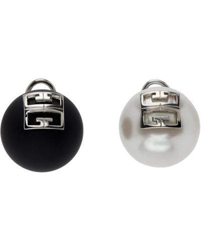 Givenchy Boucles d'oreilles à logo 4g - Noir