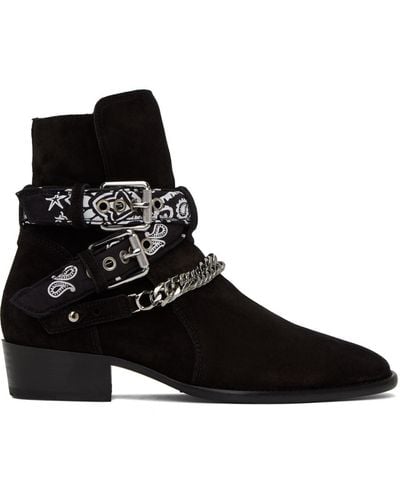 Amiri Bandana Boots - Black