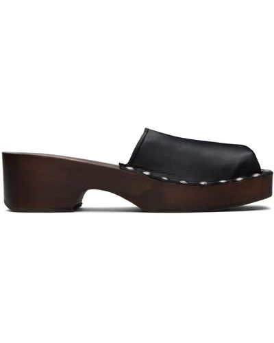 Acne Studios Black Studded Clogs