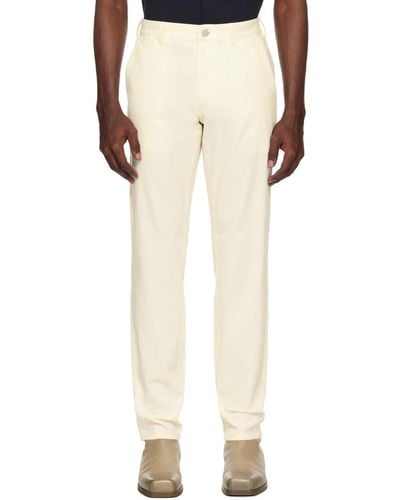 Theory Off- Zaine Trousers - Natural