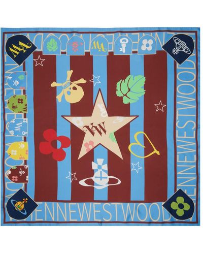 Vivienne Westwood ブルー Football スカーフ