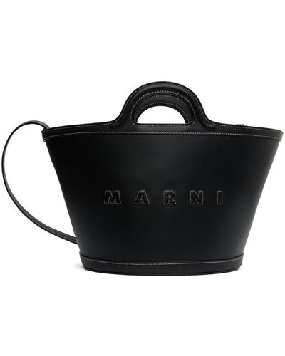 Marni スモール Tropicalia トートバッグ - ブラック