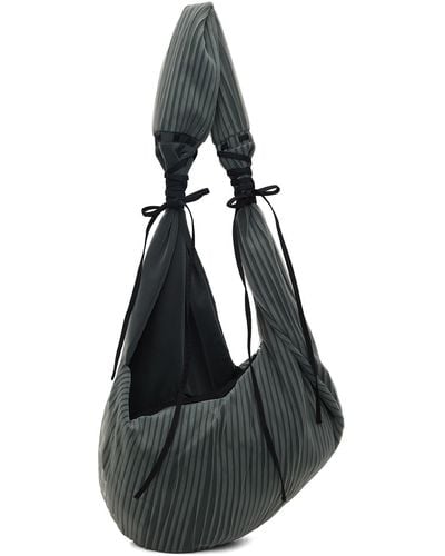 Kiko Kostadinov Grey Pleated Bag - Black