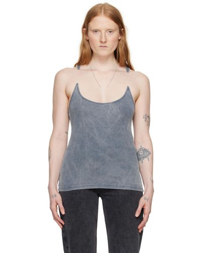 Y. Project Blue Invisible Strap Tank Top - Black