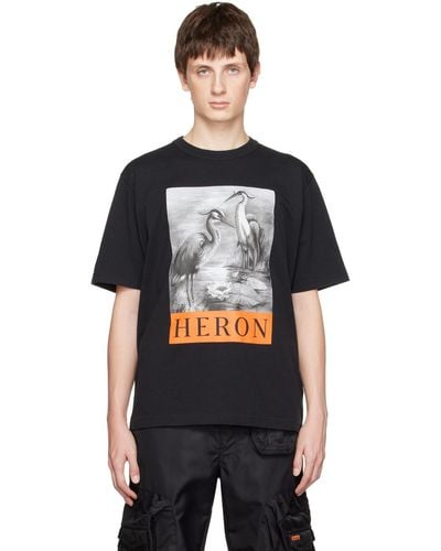 Heron Preston T-shirt graphique noir