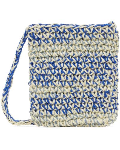 Nicholas Daley Off- Crochet Bag - Blue