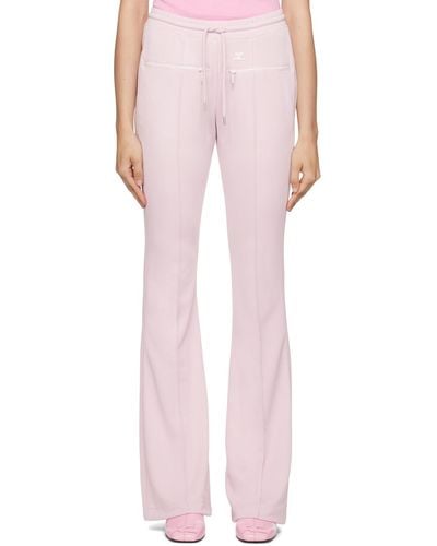 Courreges Pink Classic Track Trousers