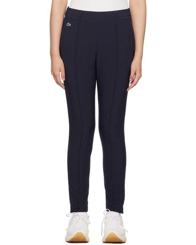 Lacoste Navy Pinched Seam Pants - Blue