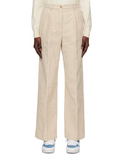 A.P.C. Off- Tressie Trousers - Natural