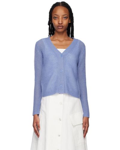 Vince Blue Three-button Cardigan