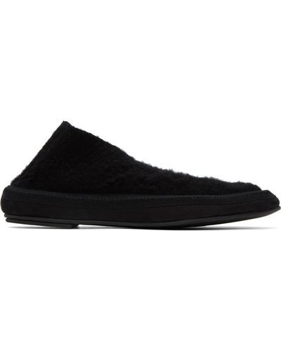 The Row Black Fairy Loafers
