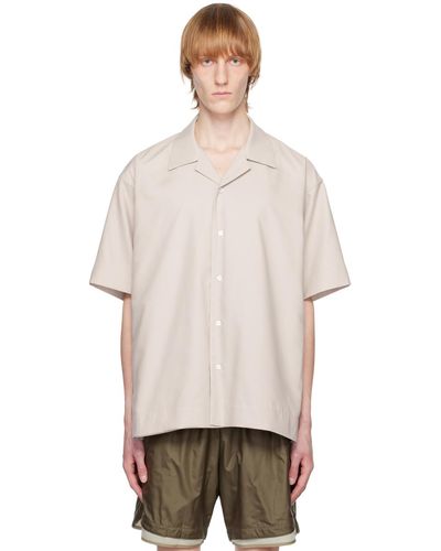 Meanswhile Side Slit Shirt - Natural