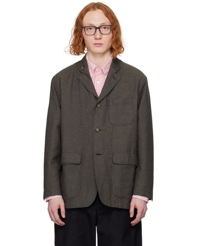 Engineered Garments Brown Loiter Blazer - Black