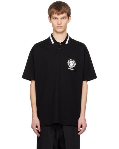 Givenchy Crest ポロシャツ - ブラック