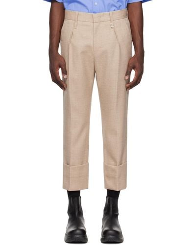 WOOYOUNGMI Beige Cabra Trousers - Natural